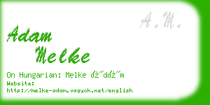 adam melke business card